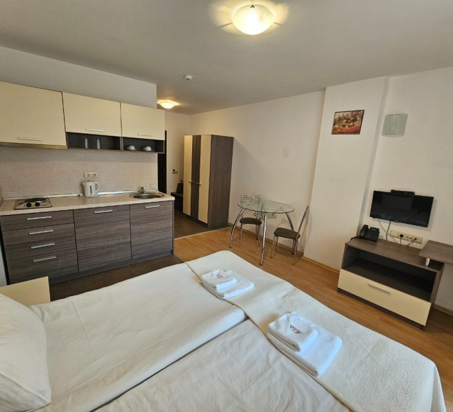 PBA1634 studio apartment for sale in Mountain Paradise by the Walnut Tree, Bansko