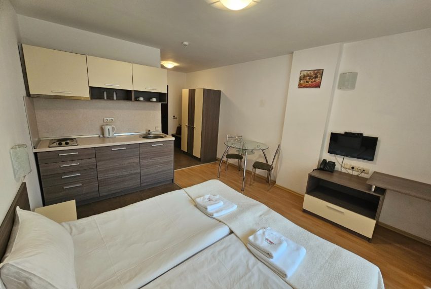 PBA1634 studio apartment for sale in Mountain Paradise by the Walnut Tree, Bansko