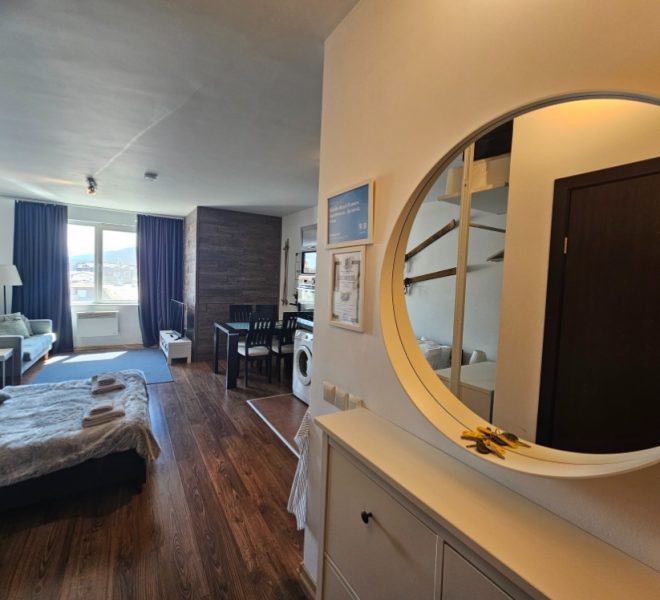 PBA1644 studio apartment for sale in Bansko Royal Towers