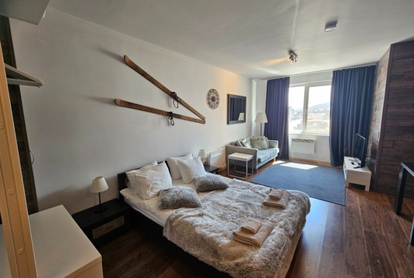 PBA1644 studio apartment for sale in Bansko Royal Towers