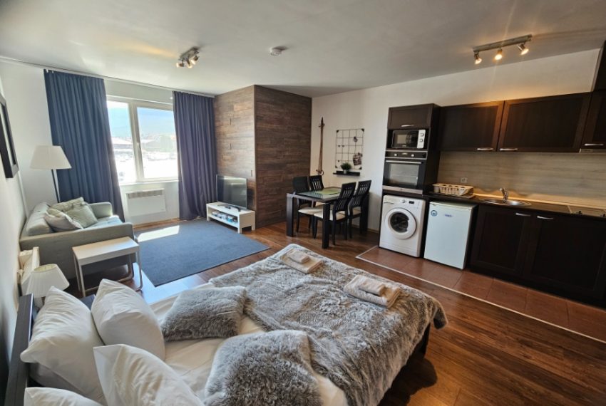PBA1644 studio apartment for sale in Bansko Royal Towers